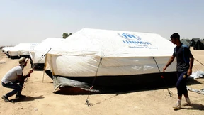 Warten auf die Hilfe