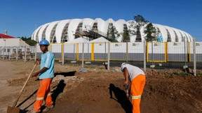 Baustellenatmosphäre in Brasilien