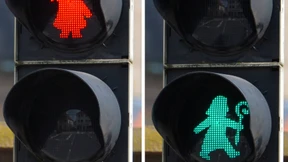 Heiliger Bonifatius als Ampelmännchen