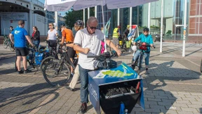 Mit Radstafette gegen die IAA