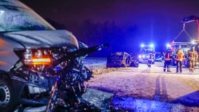 Mehrere Verletzte bei Massenkarambolagen