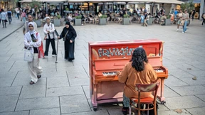 Spontane Melodien in der Innenstadt