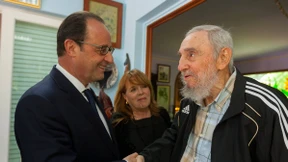Hollande trifft die Castro-Brüder