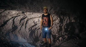 Schwerstarbeit 1300 Meter unter der Erde