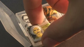 Mini-Porträts auf Kaugummis