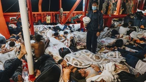 Ocean Viking in Augusta angelandet