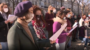 Chor singt für Frauenrechte