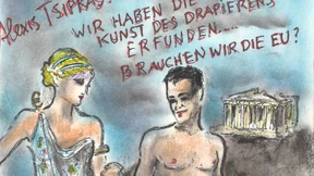 Alexsis Tsipras fast nackt