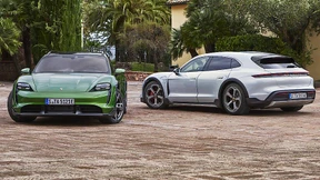 Auf ein Taycan Cross Turismo