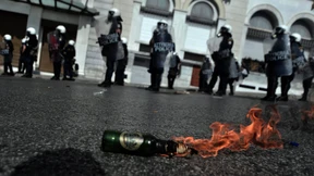 Krawalle in Athen bei Protesten gegen Sparkurs