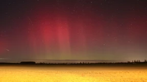 Polarlichter leuchten über Deutschland