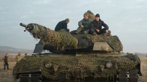 Ukrainische Soldaten loben deutschen Panzer Leopard 2