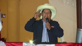 Pedro Castillo vorne