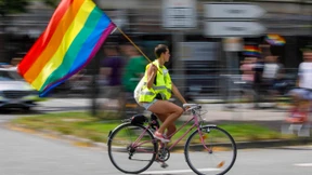Fahrraddemo statt Parade am CSD in Hamburg