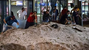 Gewitter und Hagel setzen Großraum Madrid unter Wasser