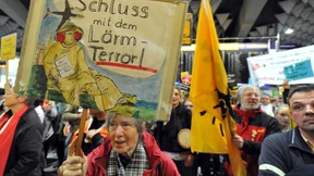 Wieder Anti-Lärm-Protest im Flughafen  