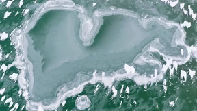 Plattensee in Ungarn weitgehend zugefroren