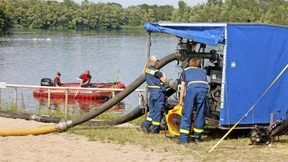 Hitze setzt Schultheis-Weiher zu