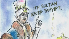 Recep Tayyip Erdoğan als Sultan