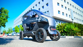 Ein faltbares E-Auto gegen den Parkplatzmangel