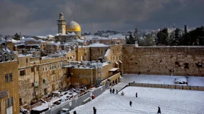 Schneesturm legt Jerusalem lahm