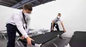 Messe Frankfurt bereitet sich auf Flüchtlinge vor