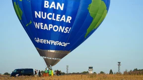 Heißluftballon-Protest gegen Atomwaffen in Rheinland-Pfalz