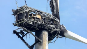 Windrad abgebrannt: 150.000 Euro Schaden