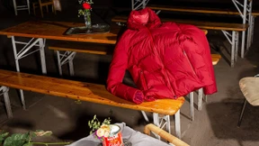 Wir richten uns draußen ein