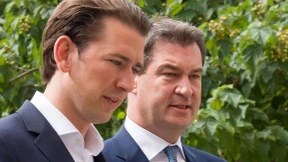 Kurz und Söder loben gemeinsame Haltung