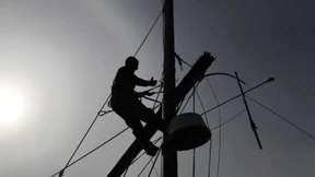 Mastbruch auf der Königsetappe