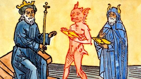 Teufelsanbetung mit Fledermausblut