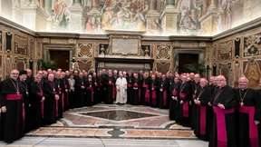 Einmal deutsche Bischöfe reicht dem Papst