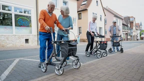 Die richtige Haltung am Rollator