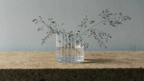 Pinselstrich auf Kristallglas