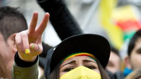 Kurden protestieren gegen türkischen Militäreinsatz