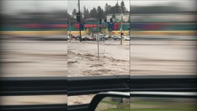 Hochwasser verwüstet Straßen