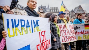 Solidarität in blau-gelb