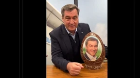 Söder verlost „Mega-Osterei“ mit seinem Gesicht