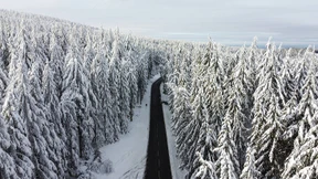 Schnee behindert Moderna-Verteilung