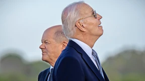 Wie Olaf Scholz Werbung für Joe Biden machte