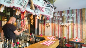 Drinks und Tagliata di manzo  