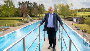 Anschwimmen mit Apfelsecco