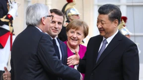 Merkel und Macron empfangen Xi Jinping
