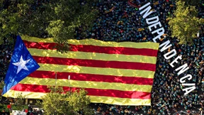 Protestler fordern Unabhängigkeit Kataloniens