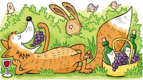 Wie der Fuchs in den Wein kam