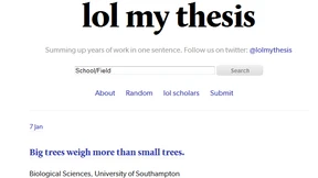 Akademische Abschlussarbeiten in einem Satz zusammengefasst