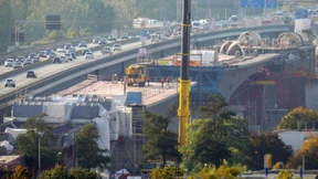 Schiersteiner Brücke vor Öffnung für Laster gesperrt