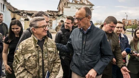 Friedrich Merz besucht Irpin