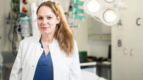 Wenn es hektisch ist, wird sie ruhig